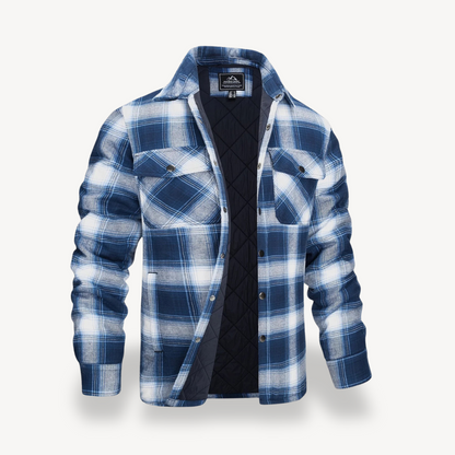 Warm Checked Flannel Coats for Men