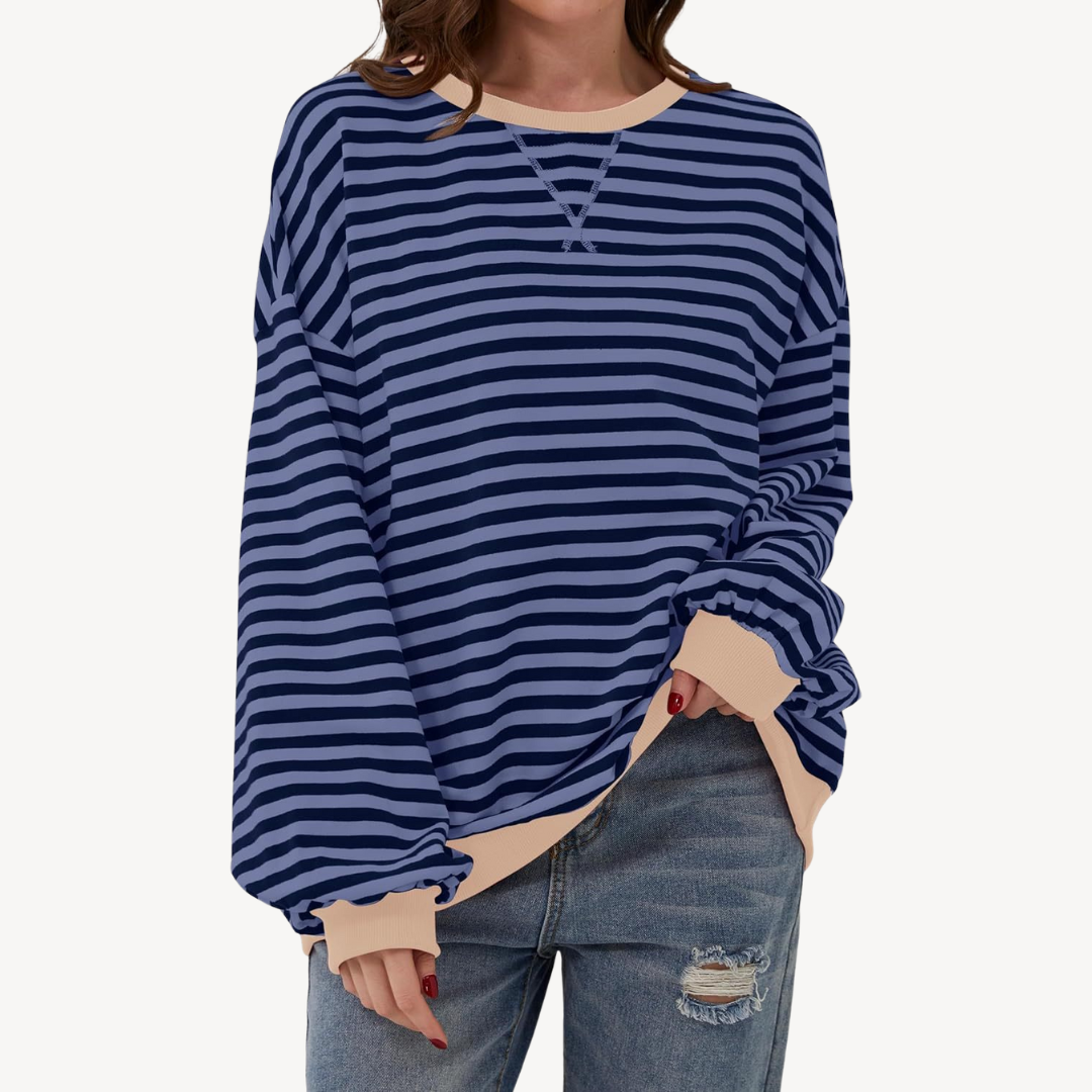 Ladies Classic Vertical Stripe Shirt