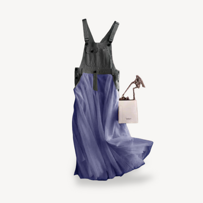 Ladies Blue Jeans Long Dress