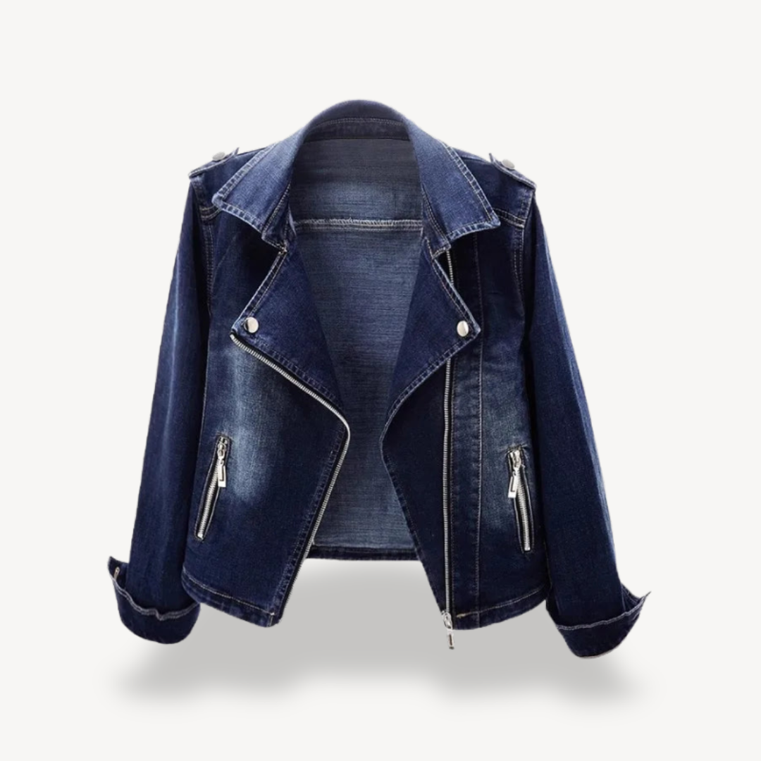 Classic Ladies Blue Jeans Jacket - OutfitLondon
