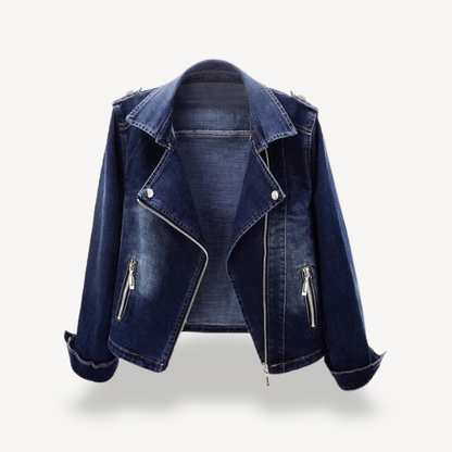 Classic Ladies Blue Jeans Jacket - OutfitLondon