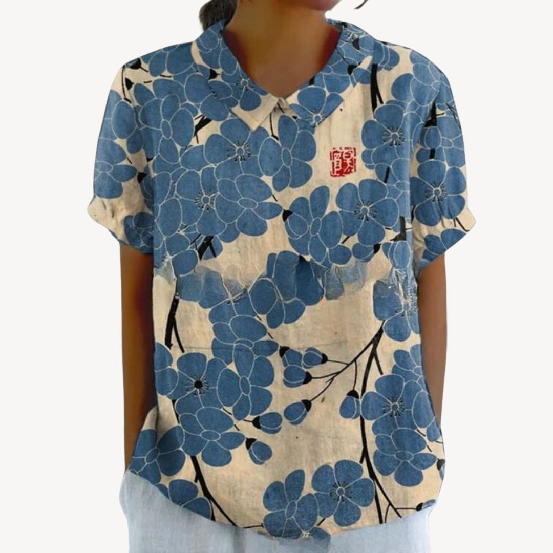 Pretty Blouse Button Front Ladies Shirt