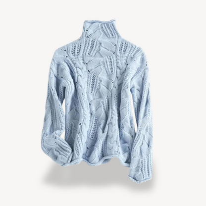 Textured Crew Neck Women's Sweater