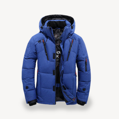 Warm Mens Padded Parka Coat with Hood