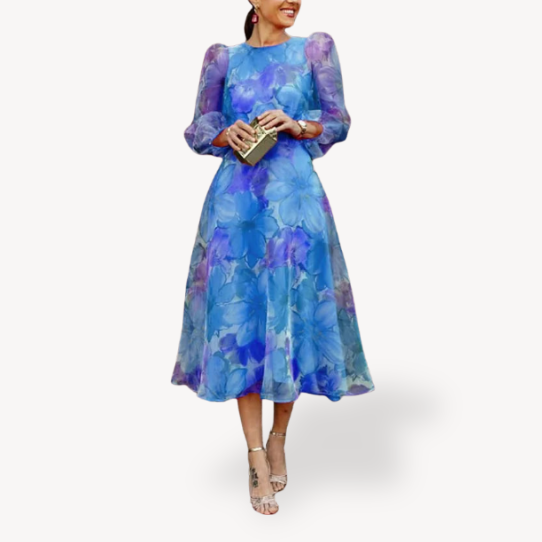 Ladies Pretty Flowy Summer Dress - OutfitLondon