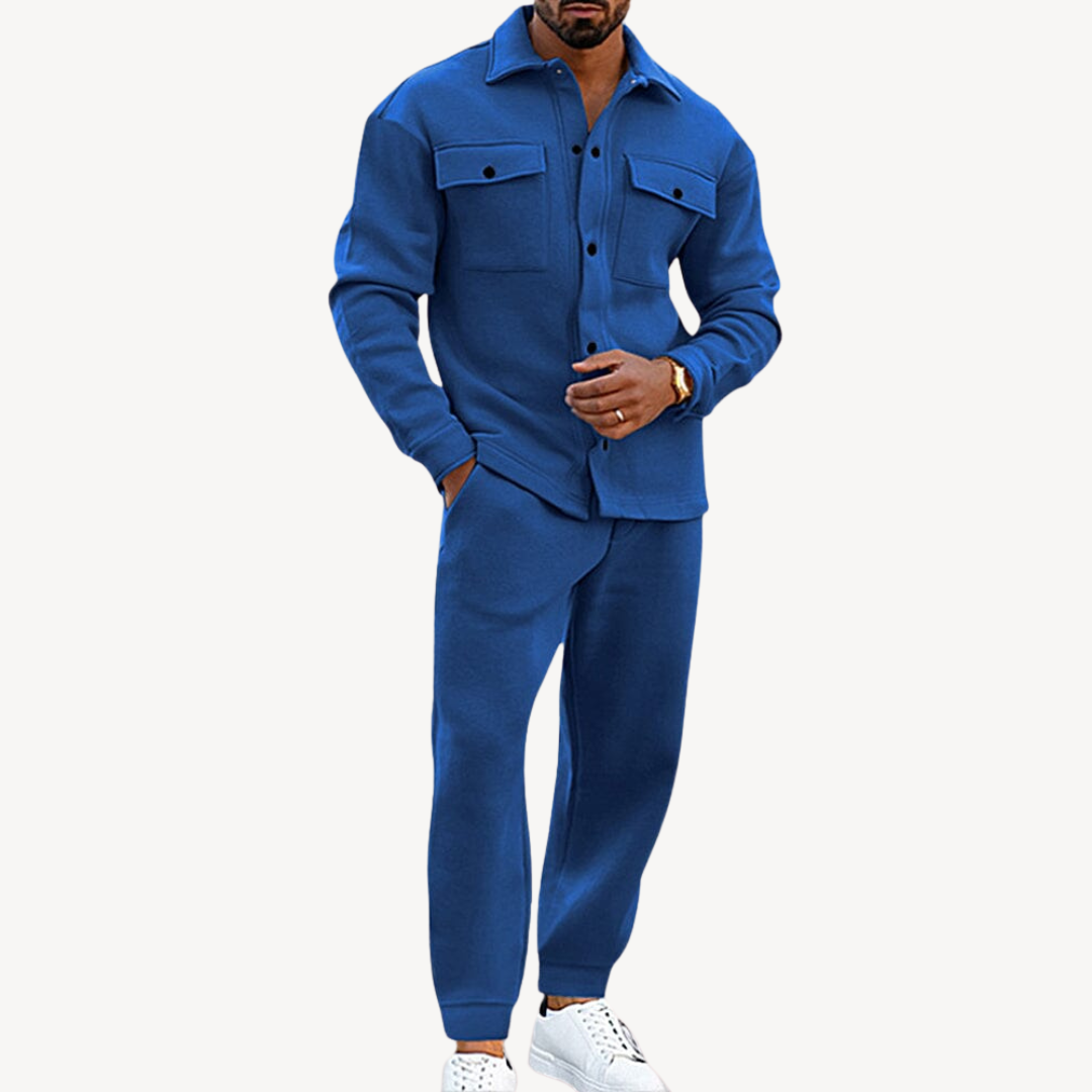Relaxed Fit Tracksuit with Zip Jacket