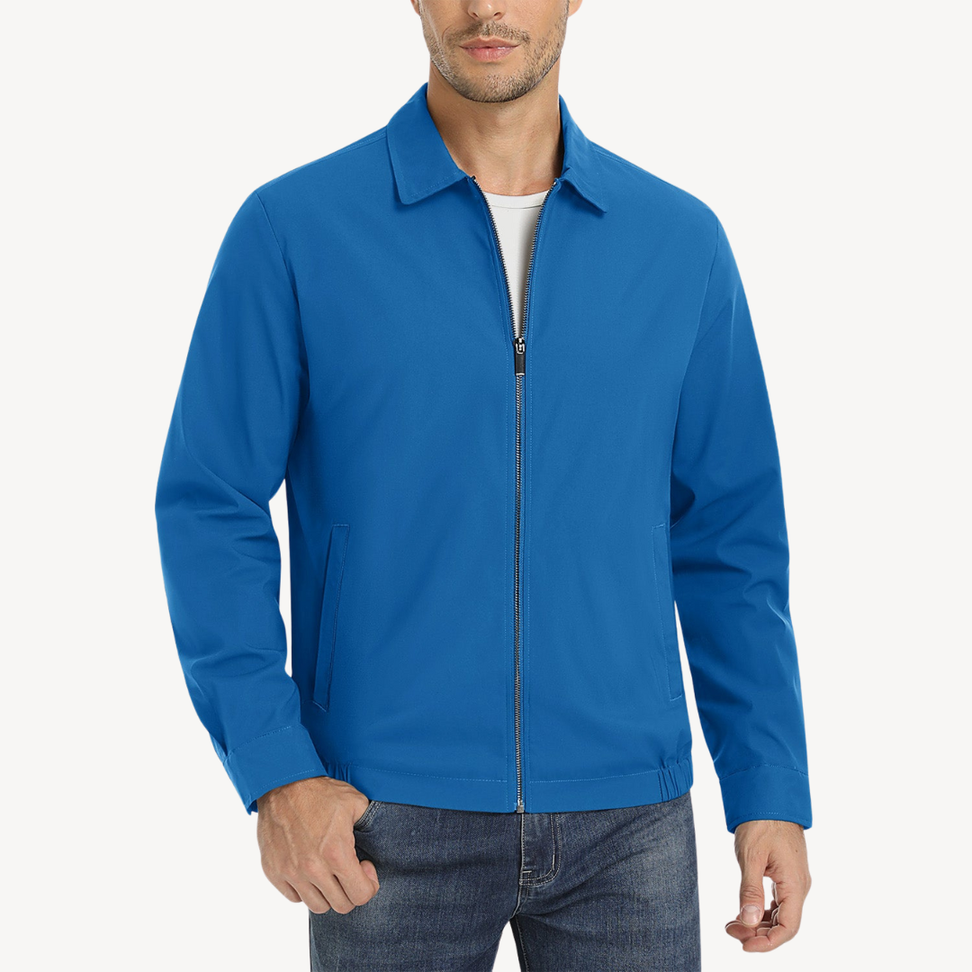 Waterproof Mens Zip Up Jacket with Pockets