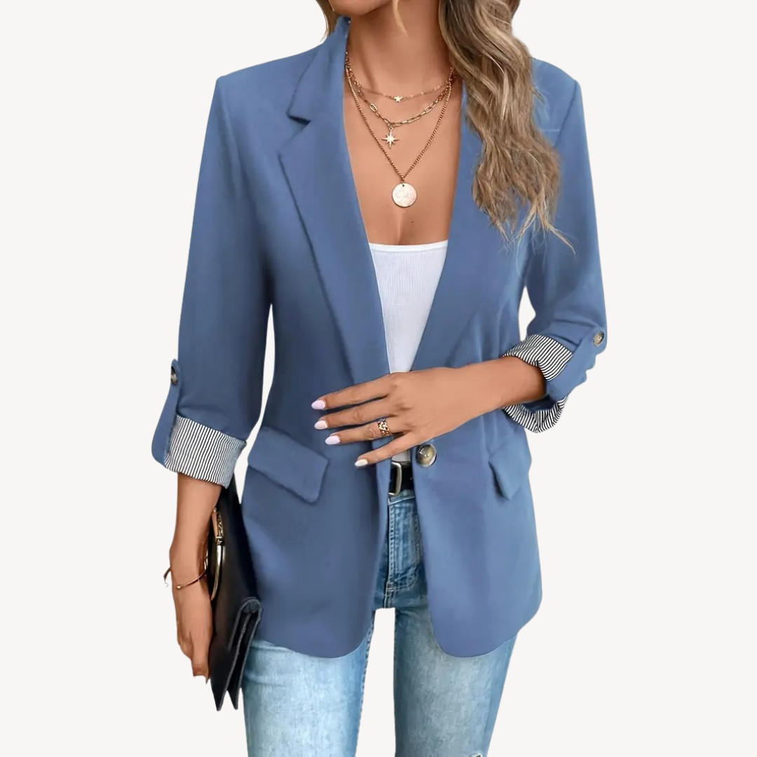 Classic Fit Stripe Jacket Blazer