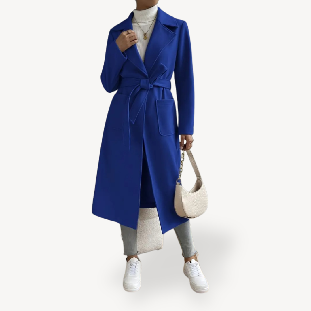 Ladies Warm Overcoat with Large Pockets