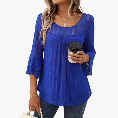 Floral Long Sleeve Tunic Shirt for Ladies