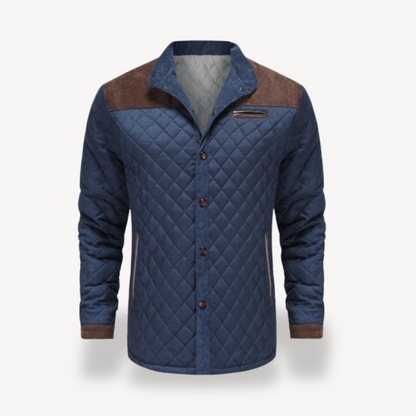 Men's Padded Coat with Button Front