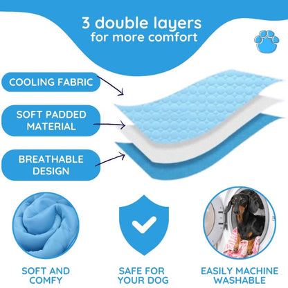 Pet Cooling Mat for Dogs - Portable and Safe