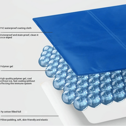 Gel-Filled Dog Cooling Mat | Water-Resistant PVC Pet Pad