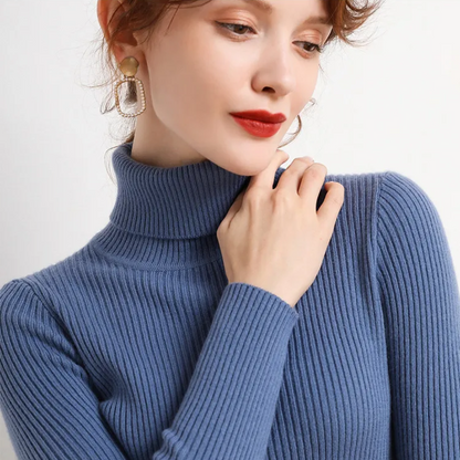 Warm Cozy Cashmere Turtleneck Sweater