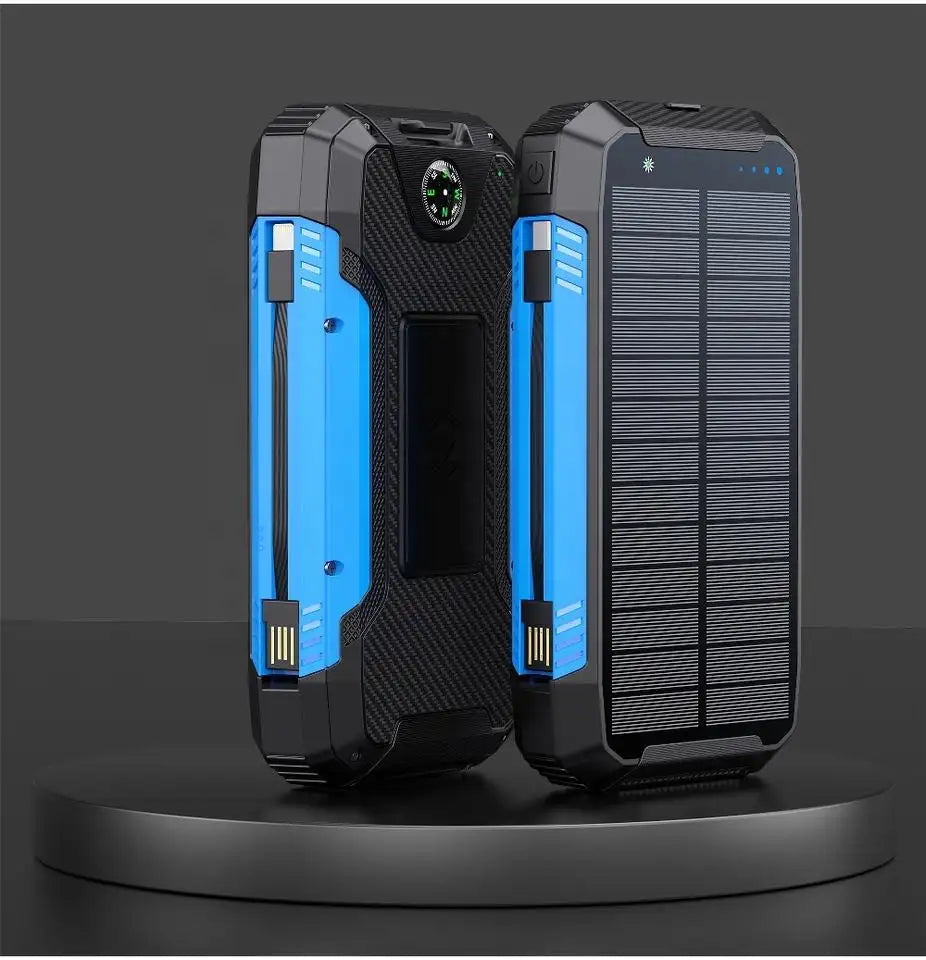 Waterproof Portable 30000mAh Solar Power Bank Charger
