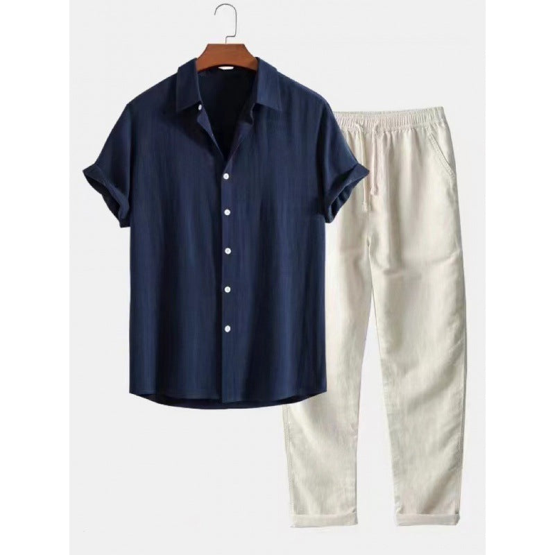 Slim Fit Suit Shirt and Trouser Set