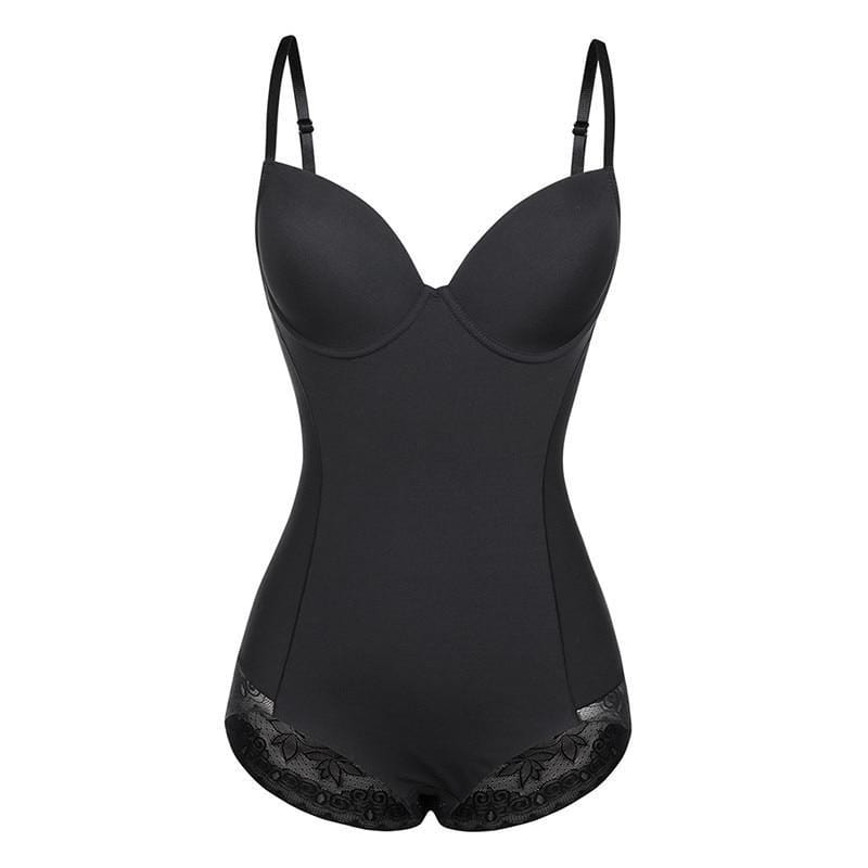 Women's Fit Shapewear Bodysuit | Lace Trim Bodysuit - OutfitLondon