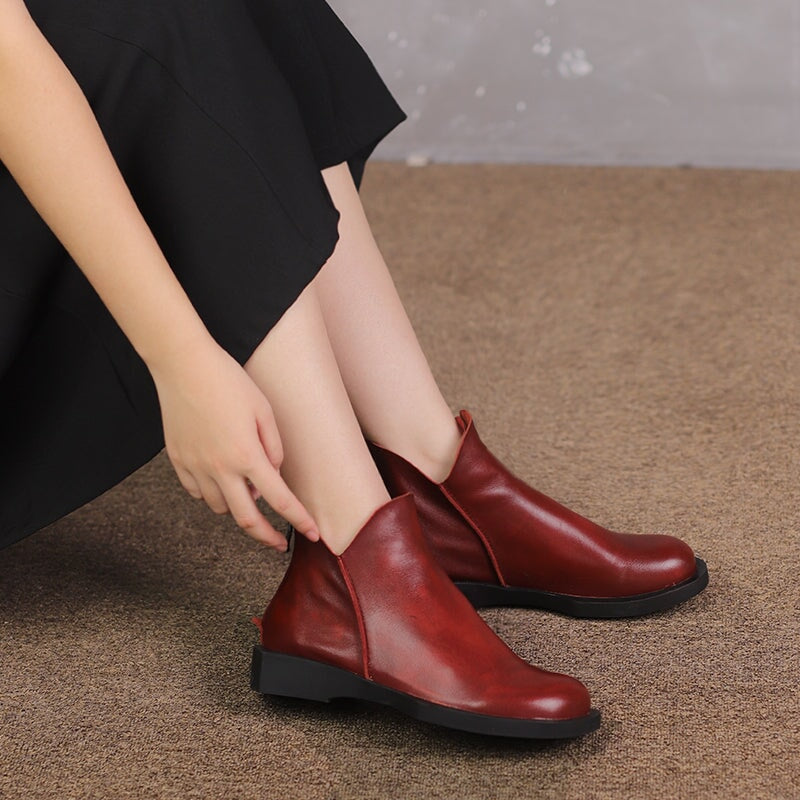 Warm Waterproof Leather Moccasin Shoes - OutfitLondon