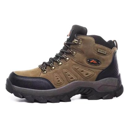 Waterproof Brown Trekking Hiking Boots