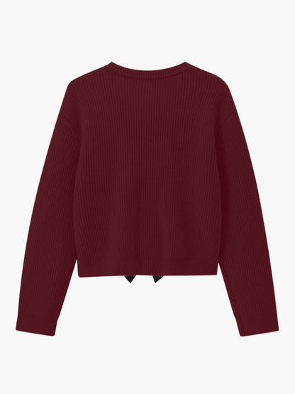 Chic Ribbed Fit Women's Sweater