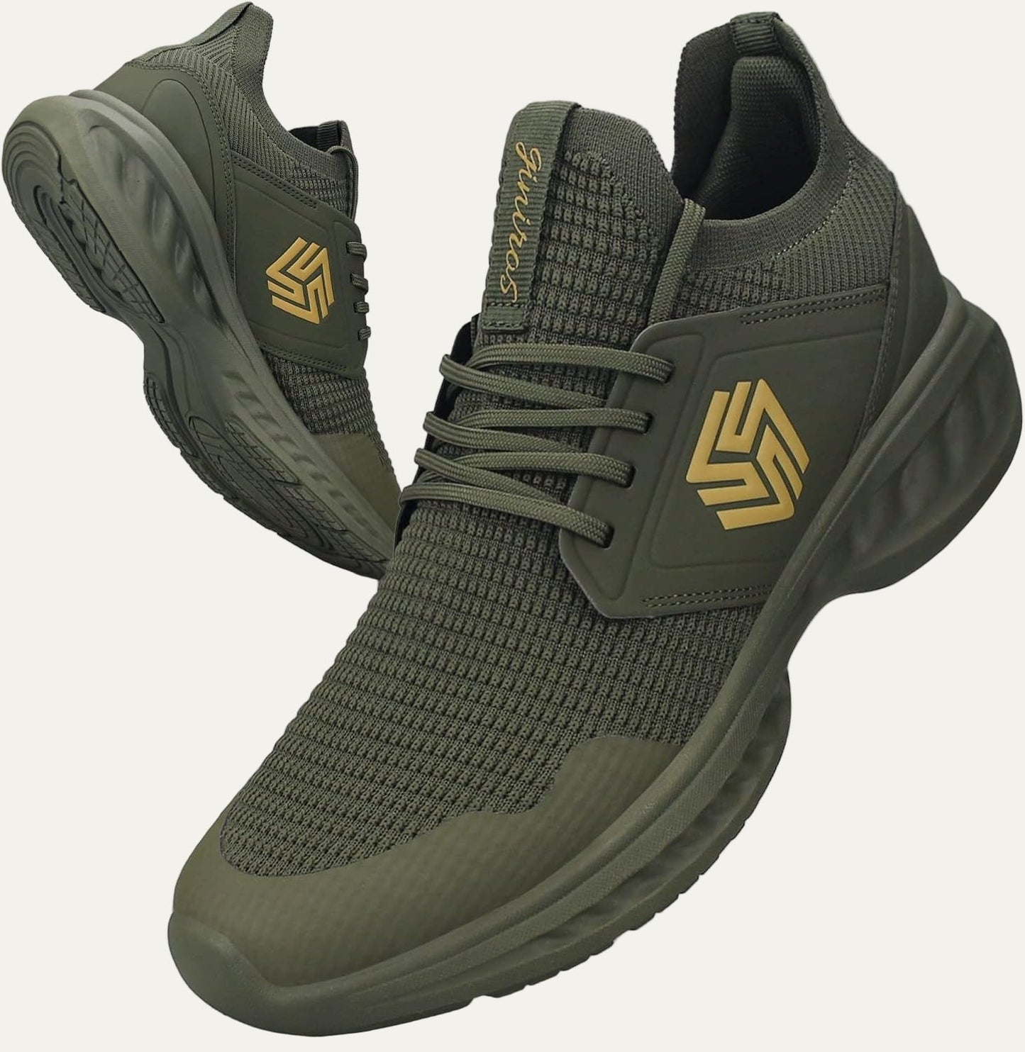 Men's Breathable Mesh Athletic Sneaker with Padded Insole