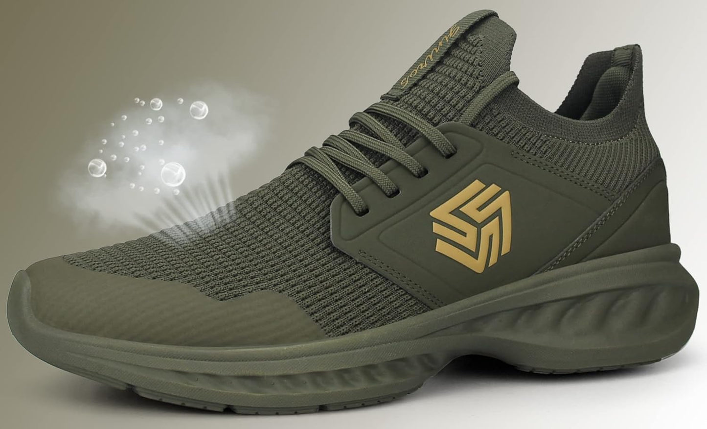 Men's Breathable Mesh Athletic Sneaker with Padded Insole