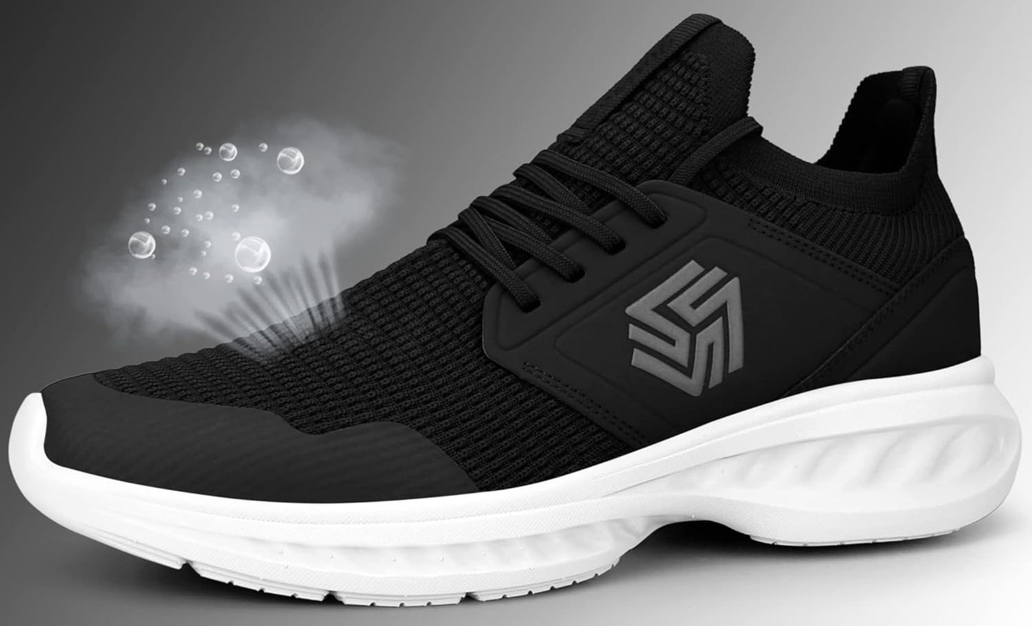 Men's Breathable Mesh Athletic Sneaker with Padded Insole