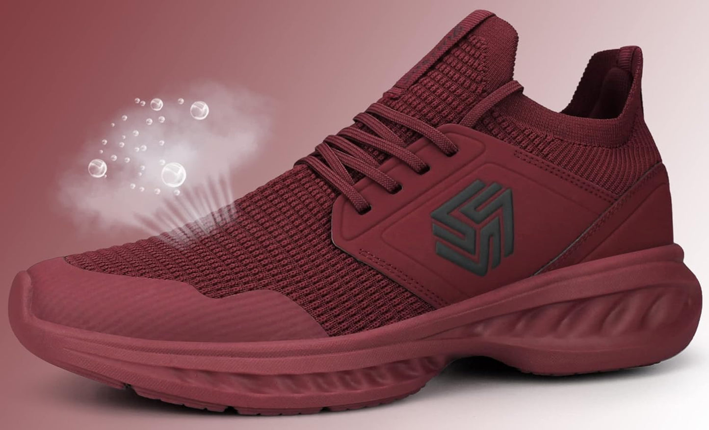 Men's Breathable Mesh Athletic Sneaker with Padded Insole