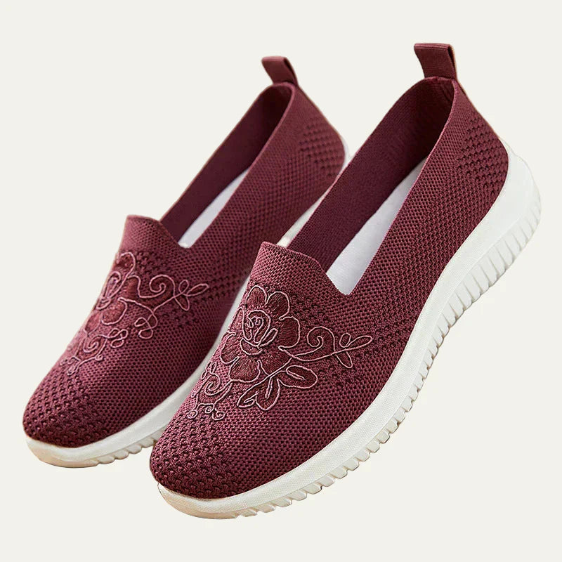 Lightweight Comfortable Floral Sneaker Shoes for Women