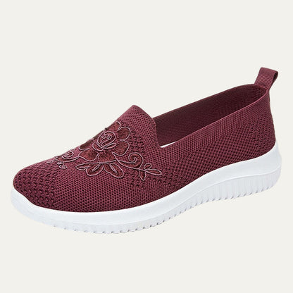 Lightweight Comfortable Floral Sneaker Shoes for Women - OutfitLondon