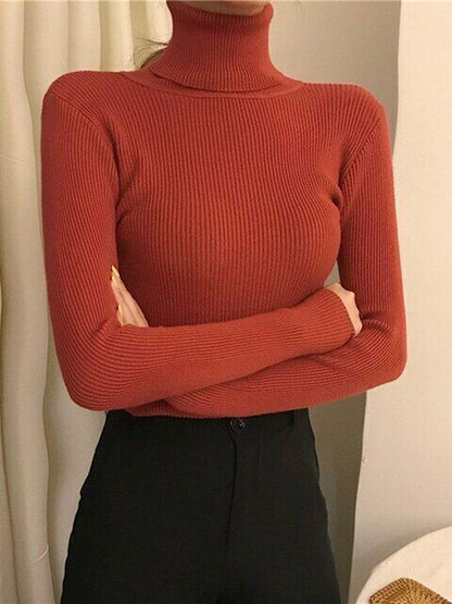Warm Cozy Cashmere Turtleneck Sweater