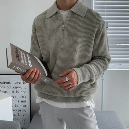 Bridget | Relaxed Fit Quarter-Zip Knit Sweater