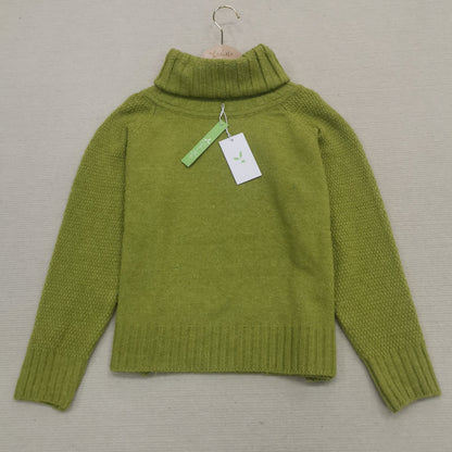 Soft Large Cable Knit Turtleneck Sweater