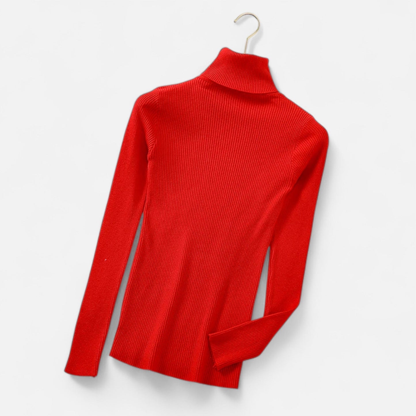 Warm Knitted Women's Turtleneck Jumper