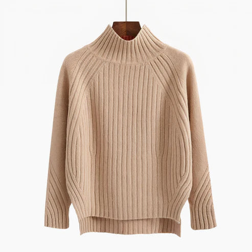Cozy Ladies Classic Crew Neck Sweater - OutfitLondon