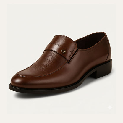 Vintage Style Leather Slip On Shoes