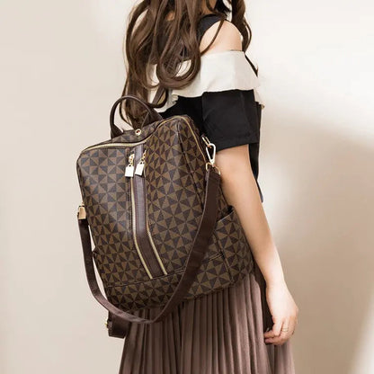 Practical Convertible Backpack Tote with Clutch