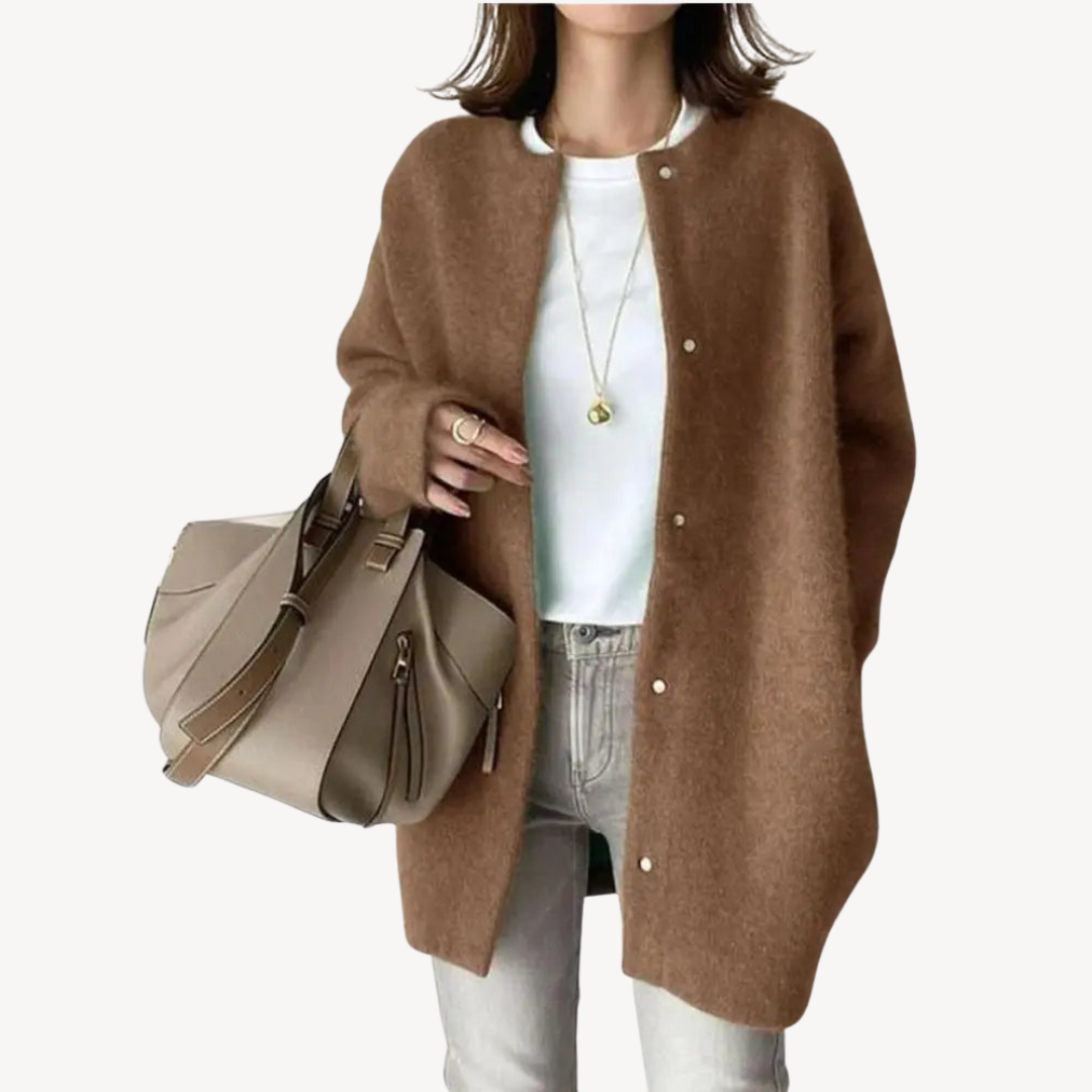 Classic Women's Wool Button Front Sweater