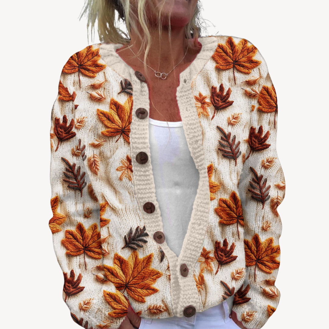 Ladies' Pretty Embroidery Sweater