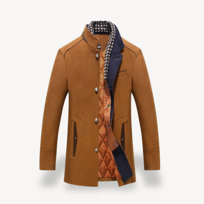 Relaxed Fit Mens Button Down Coat
