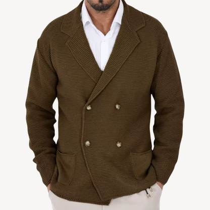 Classic Fit Men's Wool Cardigan Sweater