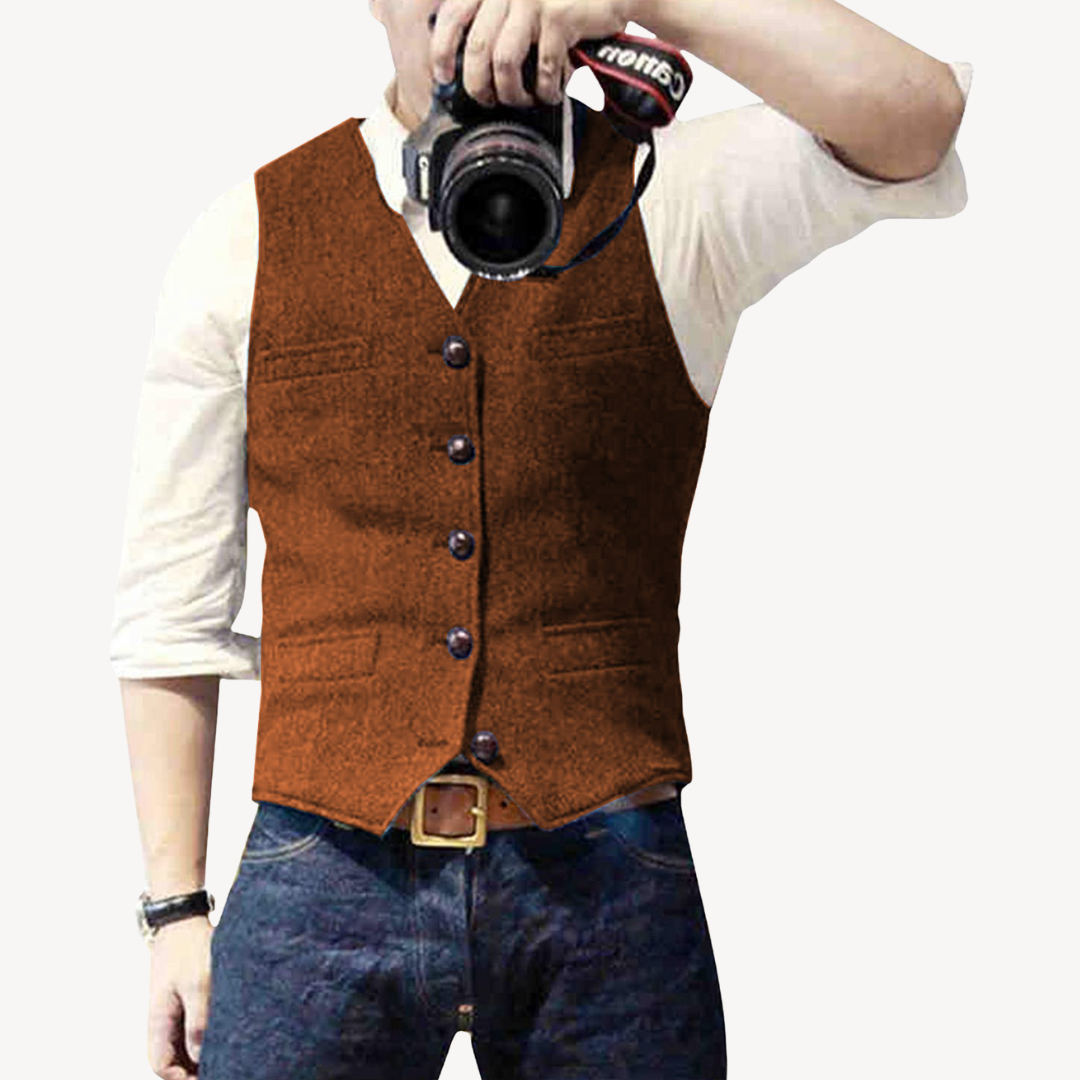 Classic Fitted Wool Waistcoat