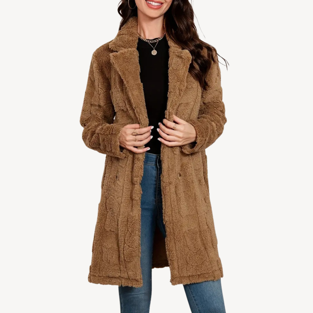 Luxurious Fake Fur Winter Coat