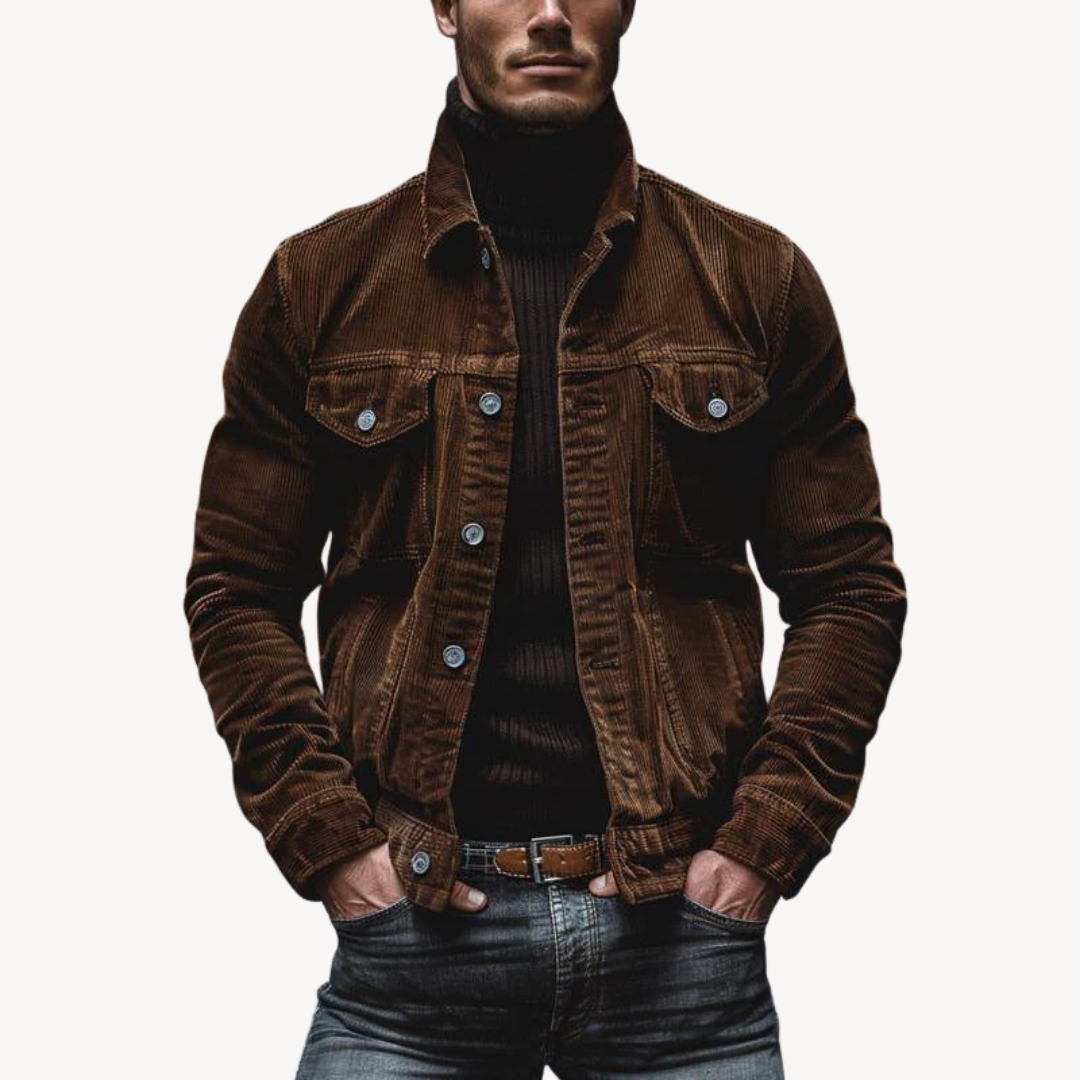 Rugged Textured Mens Jacket
