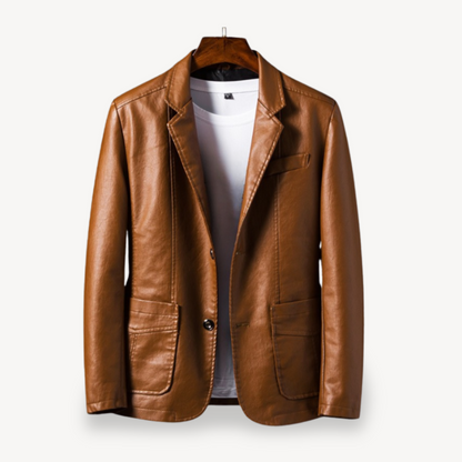 Classic Ladies Faux Leather Jacket - OutfitLondon