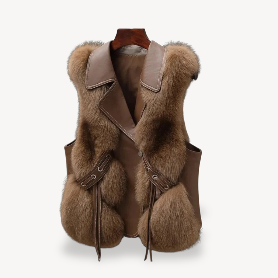 Plush Fleece Lined Vest for Ladies