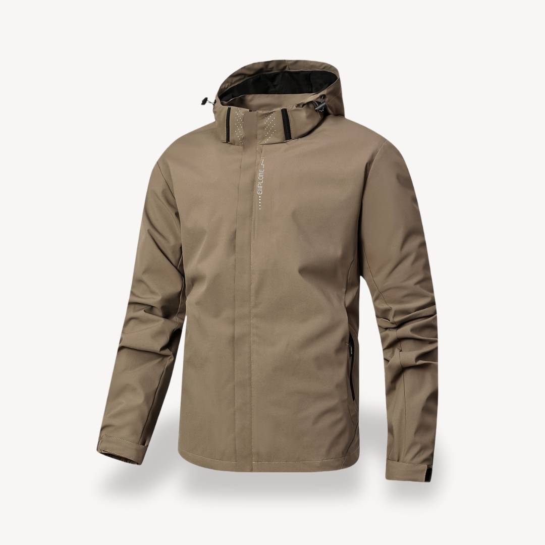Men's Waterproof Zip Up Hooded Jacket