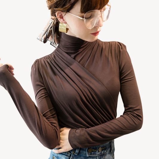 Flared Long Sleeve Blouse for Ladies - OutfitLondon