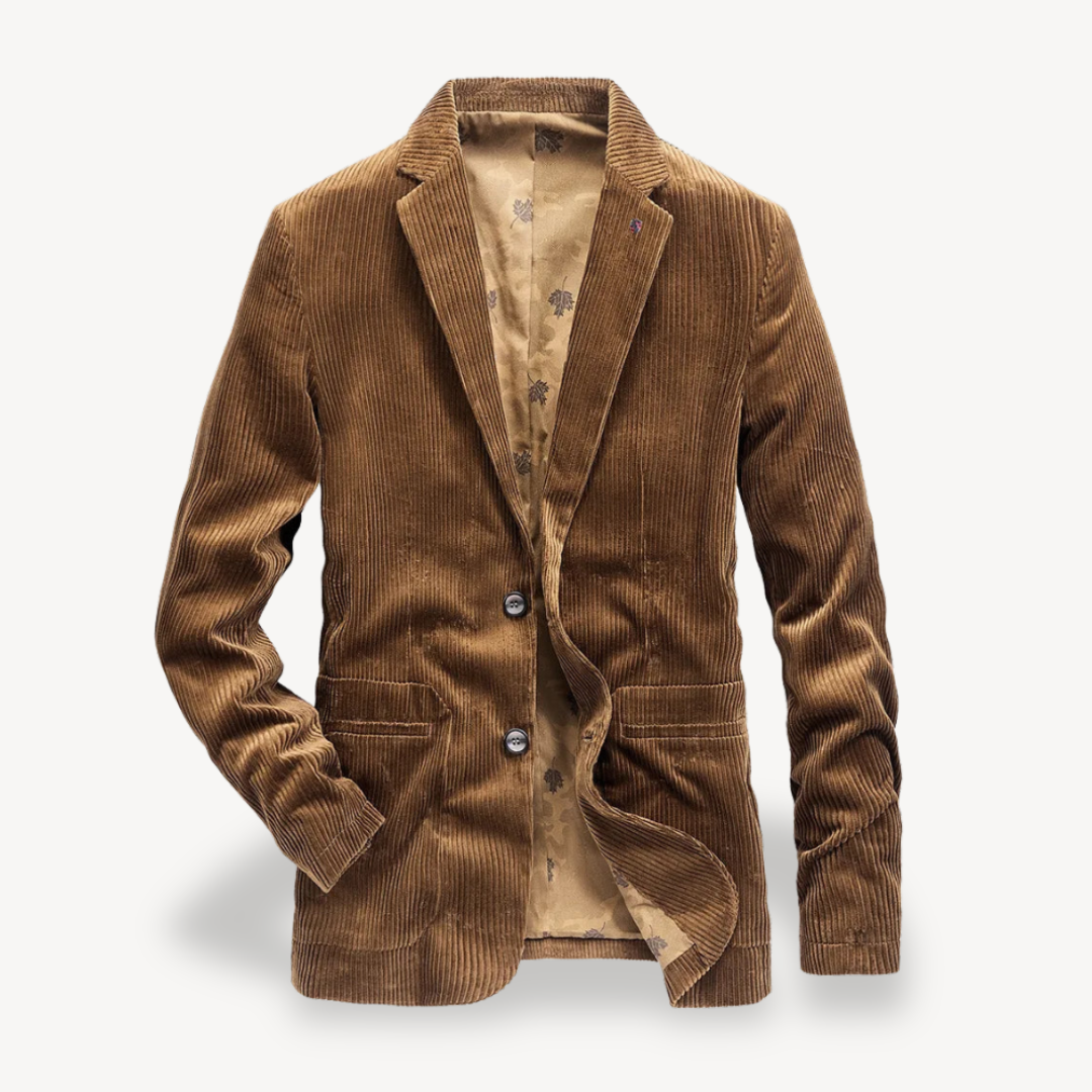 Men's Fitted Textured Jacket - OutfitLondon