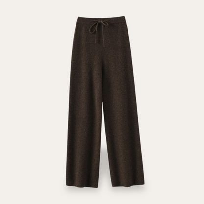Soft Women's Wide Leg Cashmere Trousers